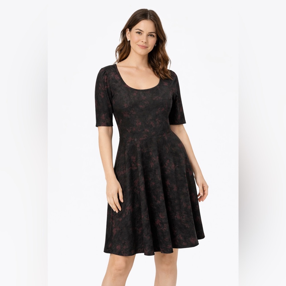 NEW LuLaRoe fit and‎ flare Floral Midi Dress M